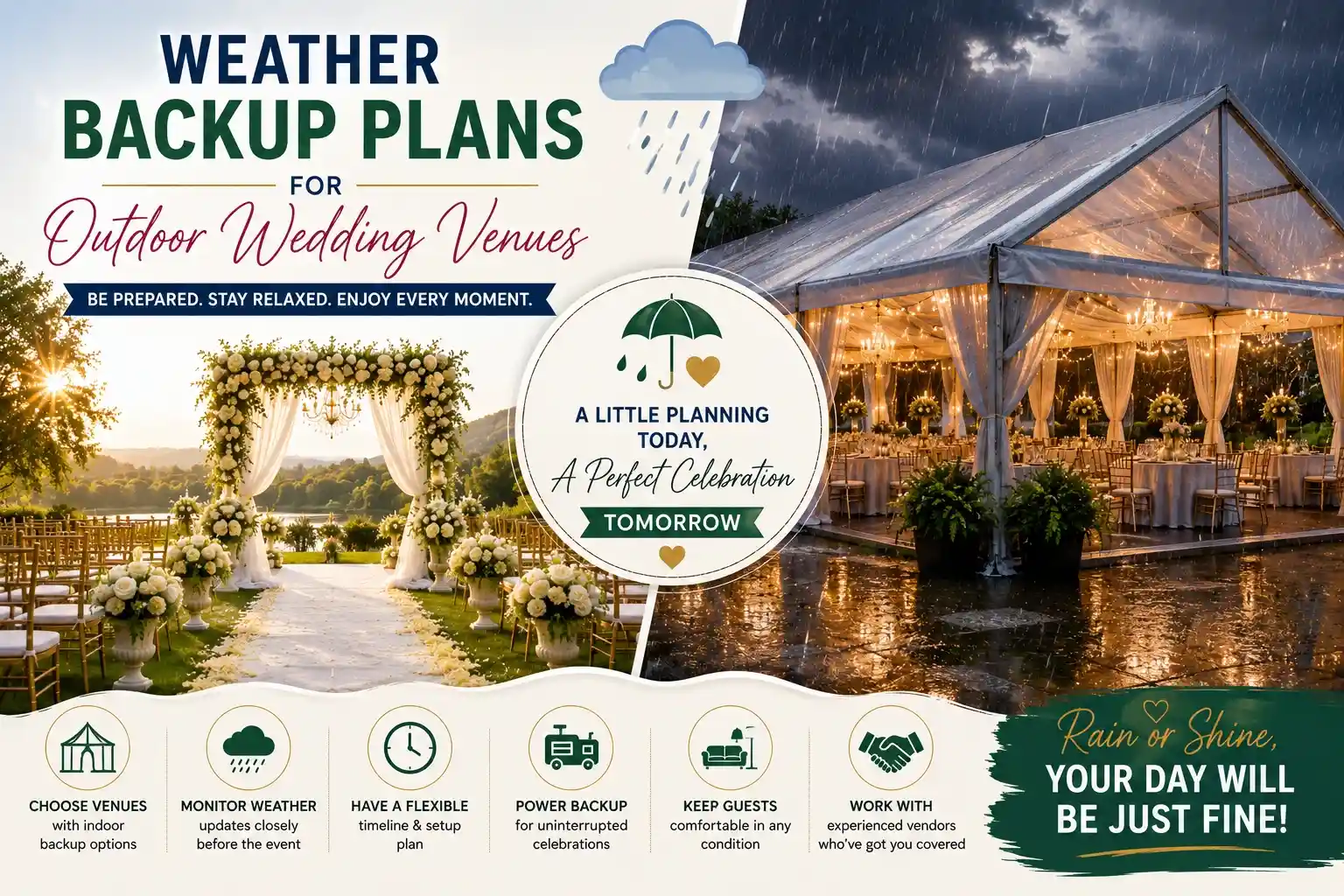 Weather Backup Plans for Outdoor Wedding Venues in Pakistan
