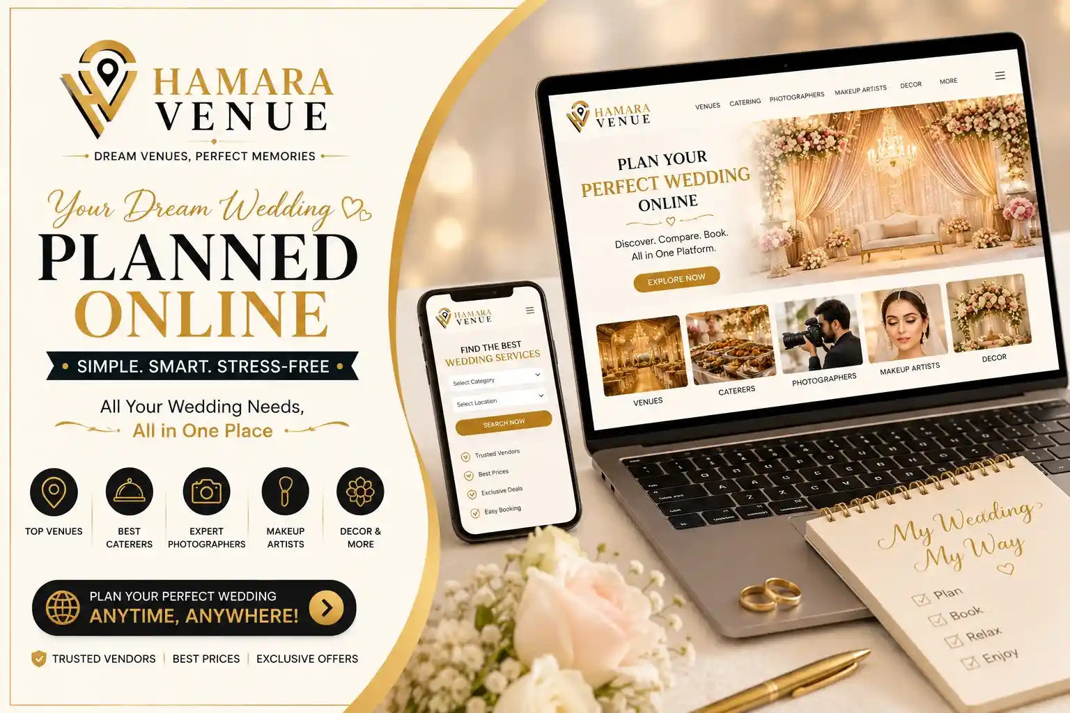 Best Wedding Planning Platform for Finding Venues, Caterers, Photographers & More