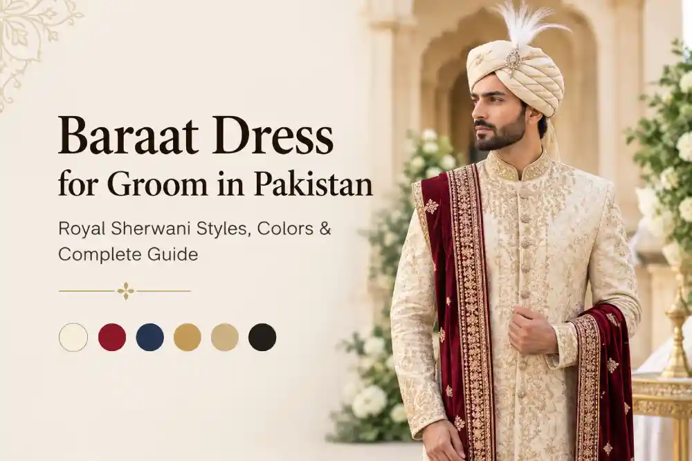 Baraat Dress for Groom in Pakistan: Royal Sherwani Styles, Colors & Complete Guide