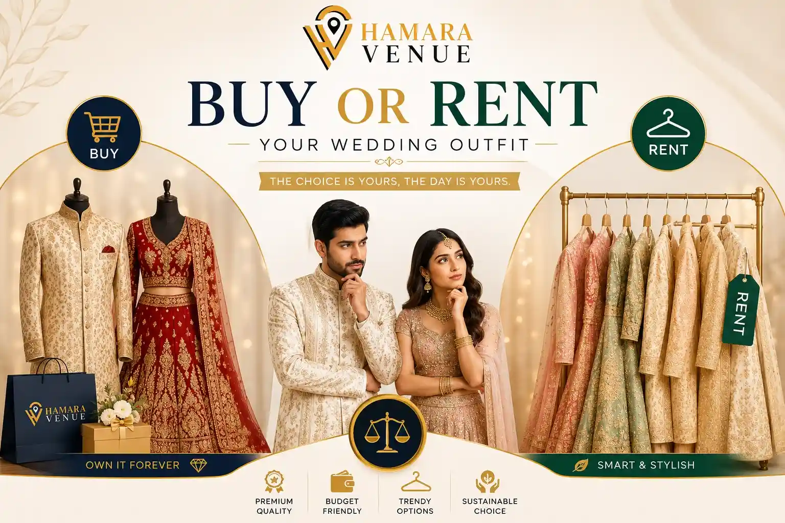 Buy or Rent Your Wedding Outfit – A Complete Guide for Brides and Grooms
