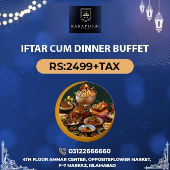 Iftar & Dinner Buffet AT Rakaposhi Height Restaurant - 35+ items