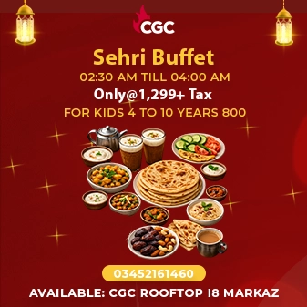 Sehri Buffet at Char Grill Central in Islamabad - Ramadan 2026